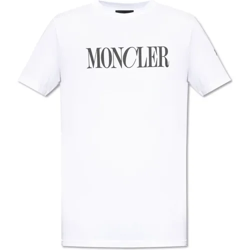 Moncler - Tops > T-Shirts - White - Moncler - Modalova