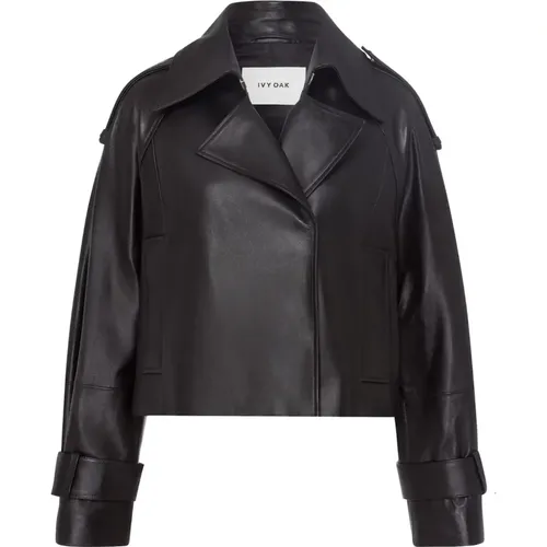 Jackets > Leather Jackets - - IVY OAK - Modalova