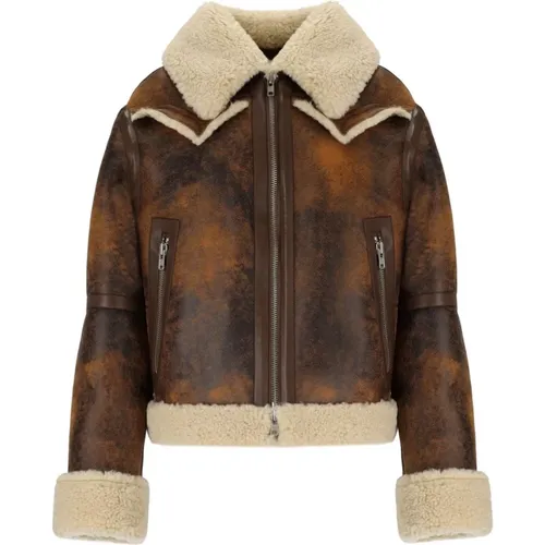 Jackets > Faux Fur & Shearling Jackets - - Stand Studio - Modalova