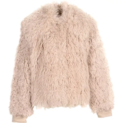 Jackets > Faux Fur & Shearling Jackets - - PATRIZIA PEPE - Modalova