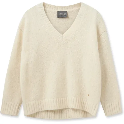 Knitwear > V-neck Knitwear - - MOS MOSH - Modalova