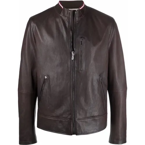 Jackets > Leather Jackets - - Bally - Modalova