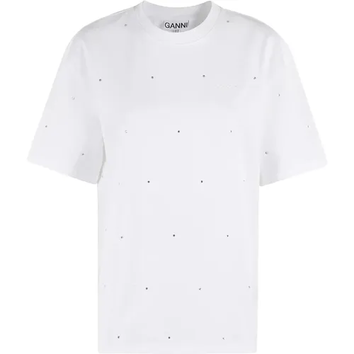 Ganni - Tops > T-Shirts - White - Ganni - Modalova