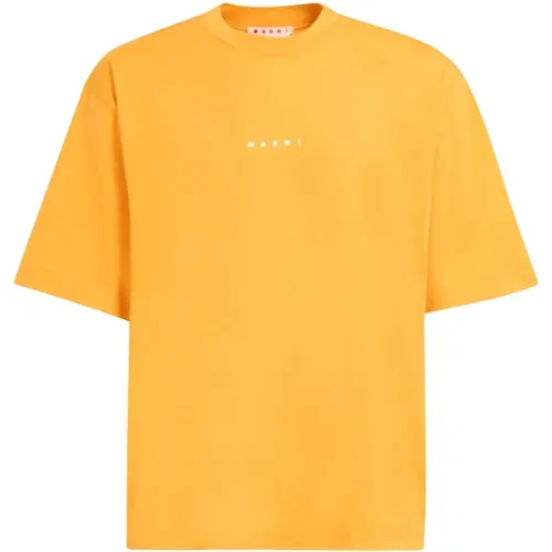 Marni - Tops > T-Shirts - Orange - Marni - Modalova