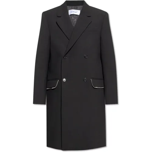 Coats > Double-Breasted Coats - - Off White - Modalova