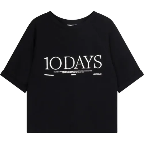 Days - Tops > T-Shirts - Black - 10Days - Modalova
