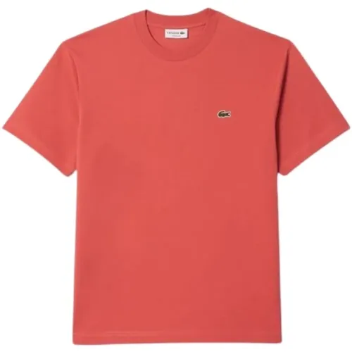 Lacoste - Tops > T-Shirts - Red - Lacoste - Modalova