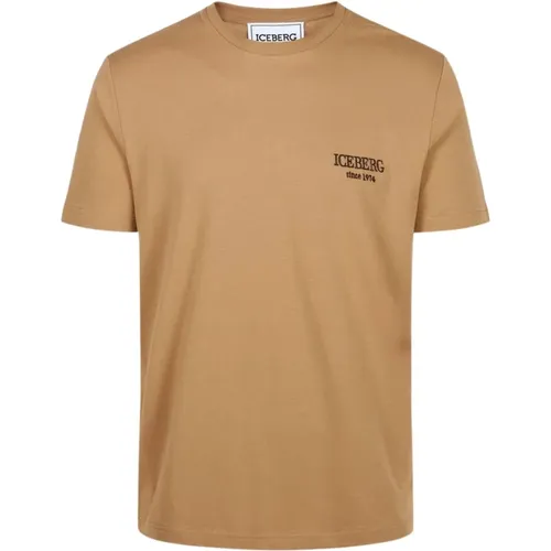 Iceberg - Tops > T-Shirts - Brown - Iceberg - Modalova