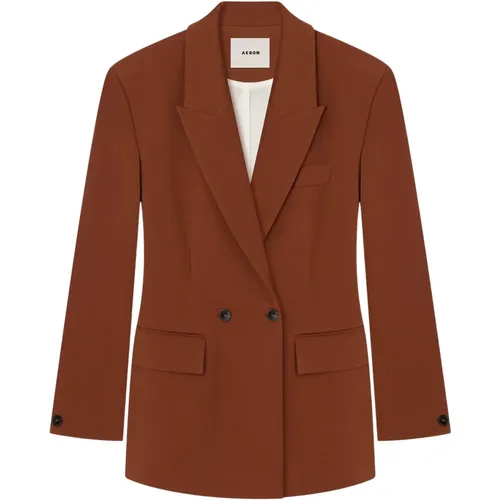 Aeron - Jackets > Blazers - Brown - Aeron - Modalova