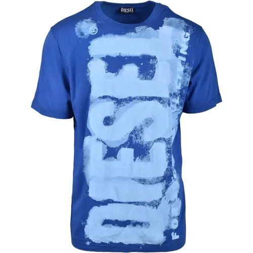 Diesel - Tops > T-Shirts - Blue - Diesel - Modalova