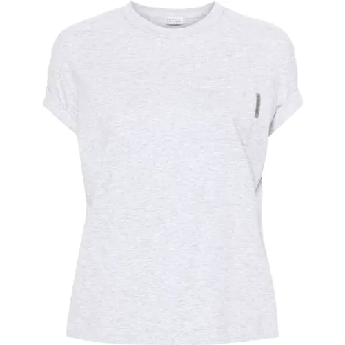 Tops > T-Shirts - - BRUNELLO CUCINELLI - Modalova