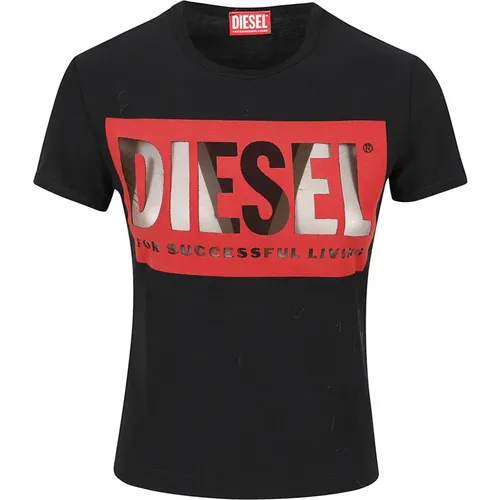 Diesel - Tops > T-Shirts - Black - Diesel - Modalova