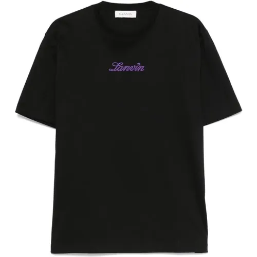 Lanvin - Tops > T-Shirts - Black - Lanvin - Modalova