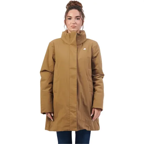 K-Way - Coats > Parkas - Brown - K-way - Modalova