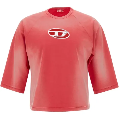 Diesel - Tops > T-Shirts - Red - Diesel - Modalova