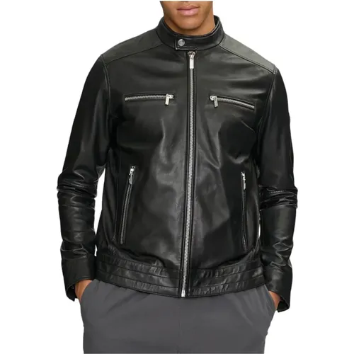 Jackets > Leather Jackets - - Karl Lagerfeld - Modalova