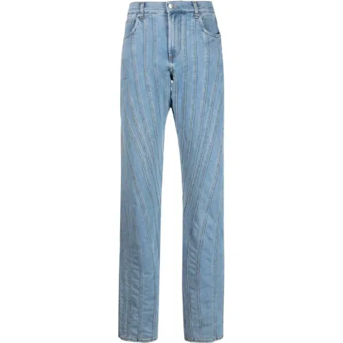 Jeans > Straight Jeans - - Mugler - Modalova