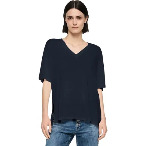 Dondup - Tops > T-Shirts - Blue - Dondup - Modalova