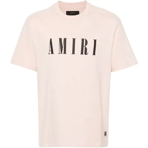 Amiri - Tops > T-Shirts - Pink - Amiri - Modalova