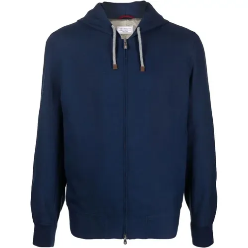 Sweatshirts & Hoodies > Zip-throughs - - BRUNELLO CUCINELLI - Modalova