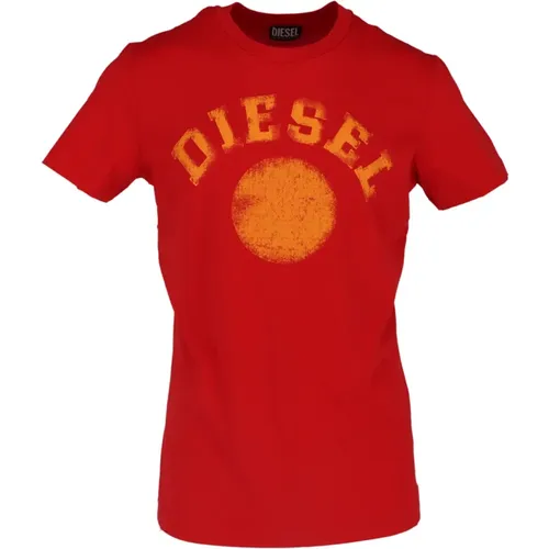 Diesel - Tops > T-Shirts - Red - Diesel - Modalova