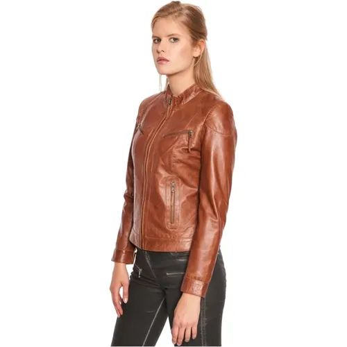 Jackets > Leather Jackets - - Notyz - Modalova