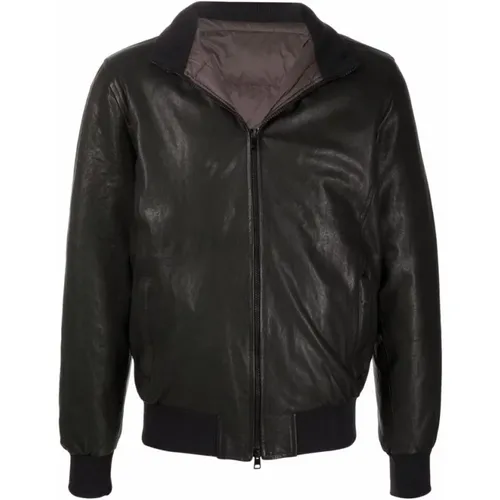 Jackets > Leather Jackets - - Barba - Modalova