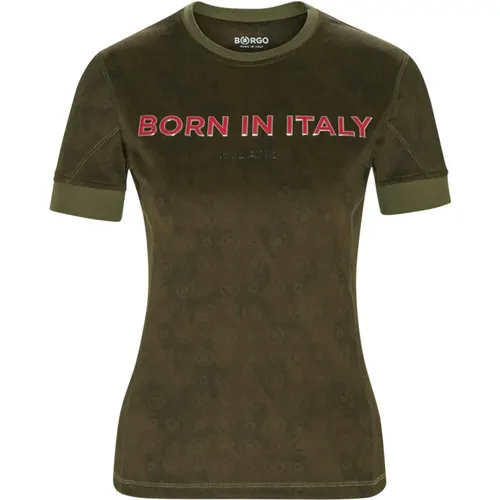 Borgo - Tops > T-Shirts - Green - Borgo - Modalova