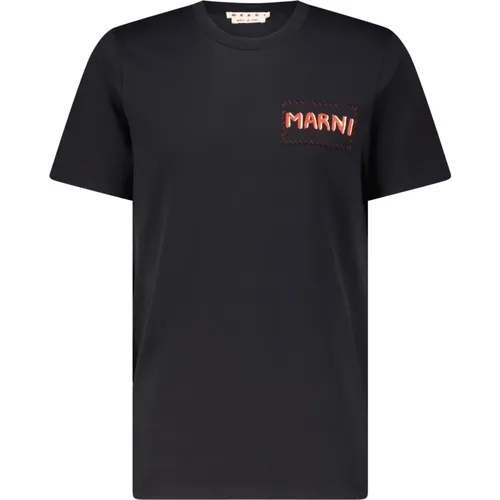 Marni - Tops > T-Shirts - Black - Marni - Modalova