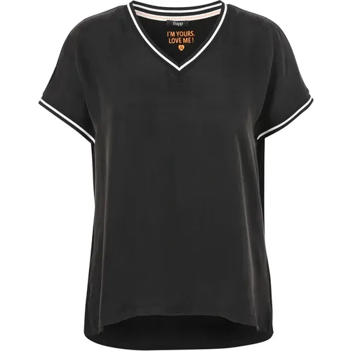 Frapp - Tops > T-Shirts - Black - Frapp - Modalova