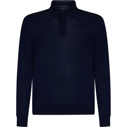 Kiton - Tops > Polo Shirts - Blue - Kiton - Modalova