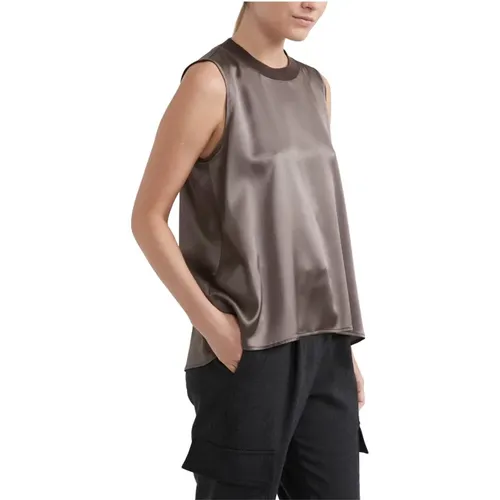 Tops > Sleeveless Tops - - PESERICO - Modalova