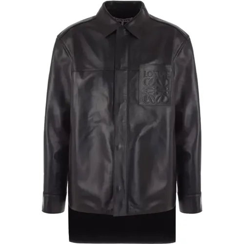 Jackets > Leather Jackets - - Loewe - Modalova