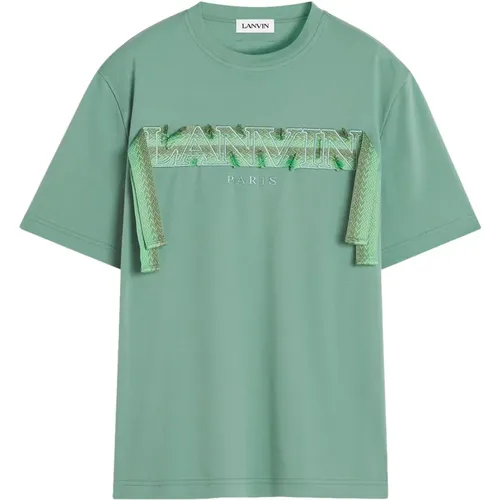 Lanvin - Tops > T-Shirts - Green - Lanvin - Modalova