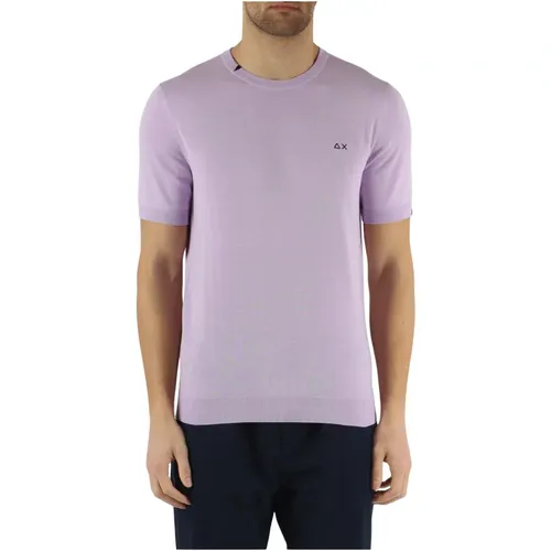 Sun68 - Tops > T-Shirts - Purple - Sun68 - Modalova