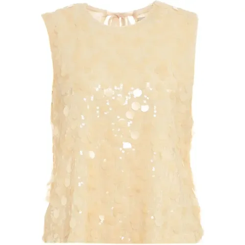 Tops > Sleeveless Tops - - Semicouture - Modalova