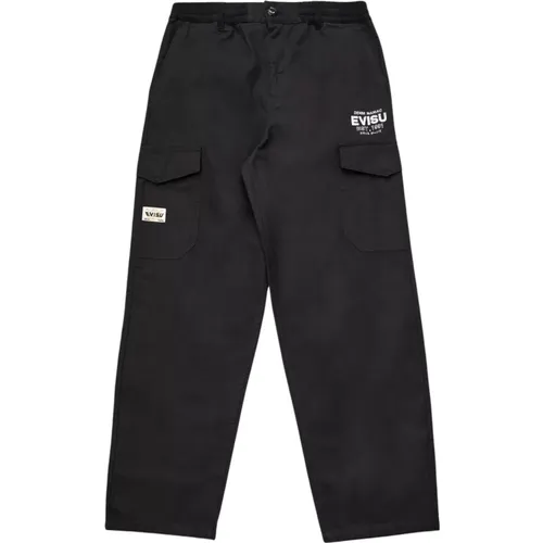 Trousers > Straight Trousers - - Evisu - Modalova