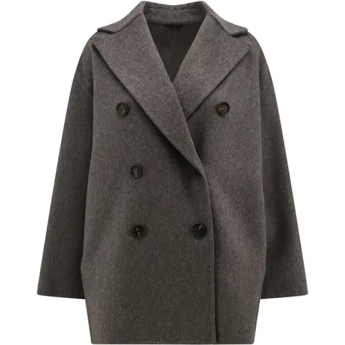 Coats > Double-Breasted Coats - - BRUNELLO CUCINELLI - Modalova
