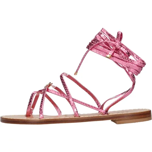 Shoes > Sandals > Flat Sandals - - Emanuela Caruso - Modalova