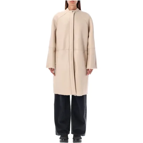 Coats > Single-Breasted Coats - - Loulou Studio - Modalova
