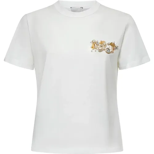 Alysi - Tops > T-Shirts - Beige - Alysi - Modalova