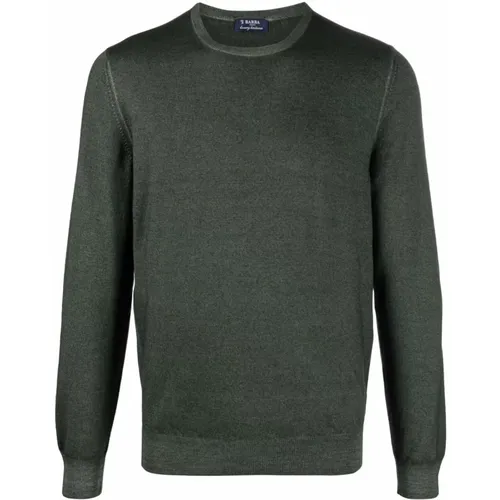 Knitwear > Round-neck Knitwear - - Barba - Modalova