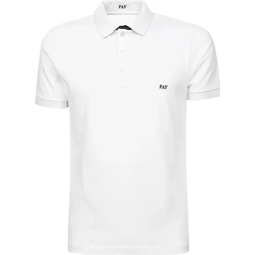 Fay - Tops > Polo Shirts - White - Fay - Modalova