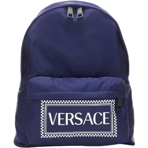 Versace - Bags > Backpacks - Blue - Versace - Modalova
