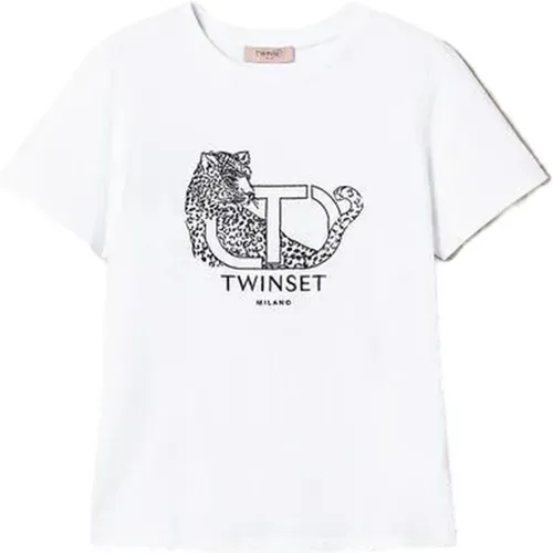 Twinset - Tops > T-Shirts - White - Twinset - Modalova