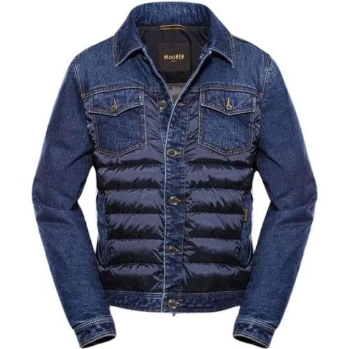 Moorer - Vestes en jean - Bleu - Moorer - Modalova