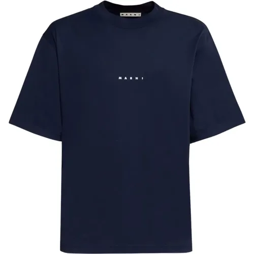 Marni - Tops > T-Shirts - Blue - Marni - Modalova