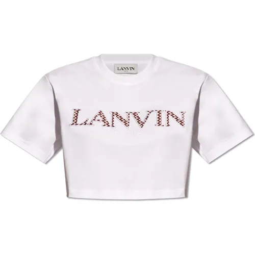 Lanvin - Tops > T-Shirts - White - Lanvin - Modalova