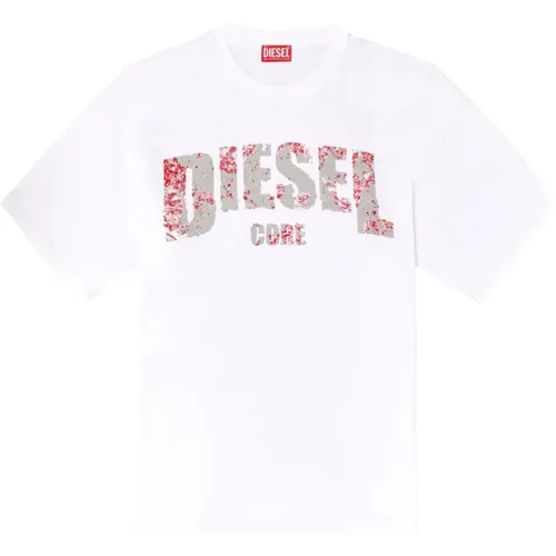 Diesel - Tops > T-Shirts - White - Diesel - Modalova