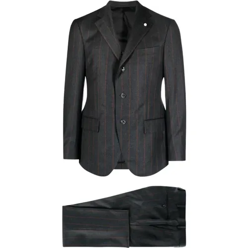 Suits > Suit Sets > Single Breasted Suits - - Luigi Bianchi Mantova - Modalova
